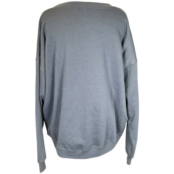 KISS Band Graphic Crewneck Sweatshirt Blue XL Rock Music Retro 60/40 Blend New - Picture 2 of 12